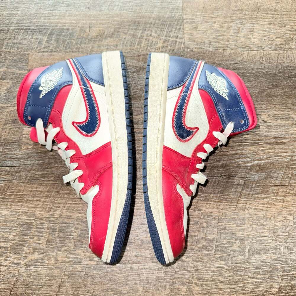 Nike Air Jordan 1 Mid SE USA Red Blue Navy DQ7648-600 Sneakers